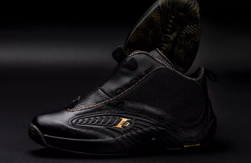 Black allen iverson sneakers hotsell