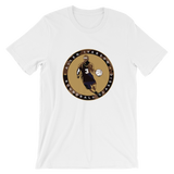 Iverson Classic logo with a camo print on a white shirt
